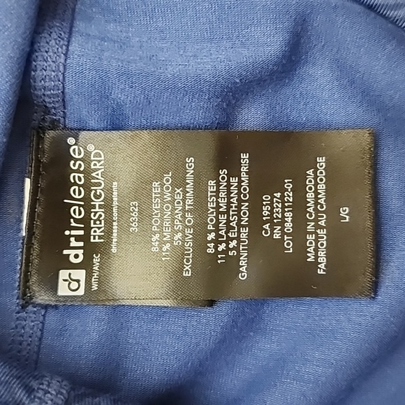 Paradox Dri Release  Freshguard Navy Blue Merino Wool Blend Leggings Size L - Picture 8 of 11